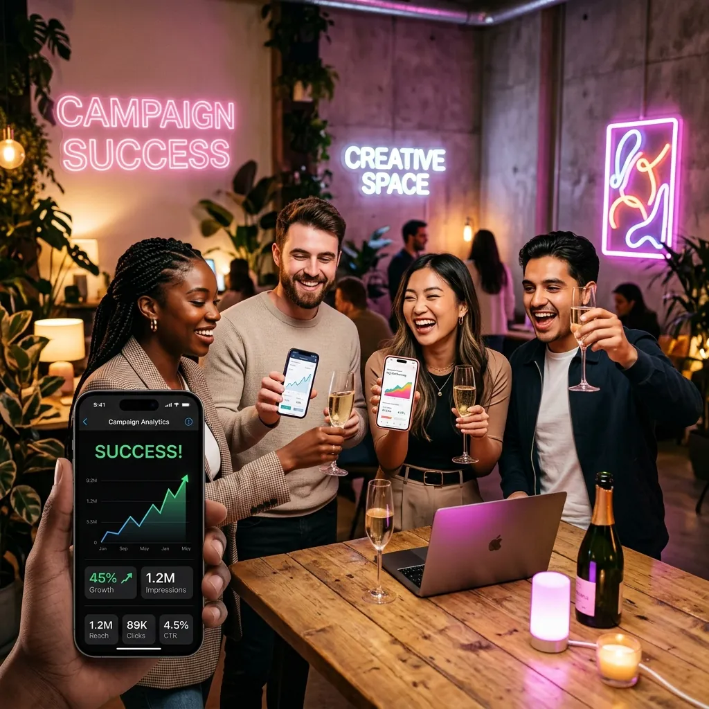 Example social media ad campaign creative